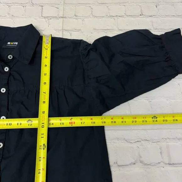 Maeve by Anthropologie Blouse Top Button Shirt Size SP Small Petite D049 -27 - Picture 3 of 16